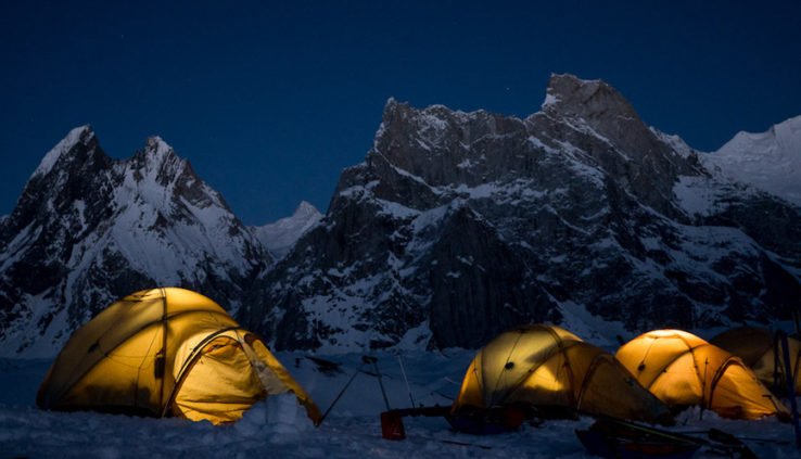 photographie de nuit lampe frontale