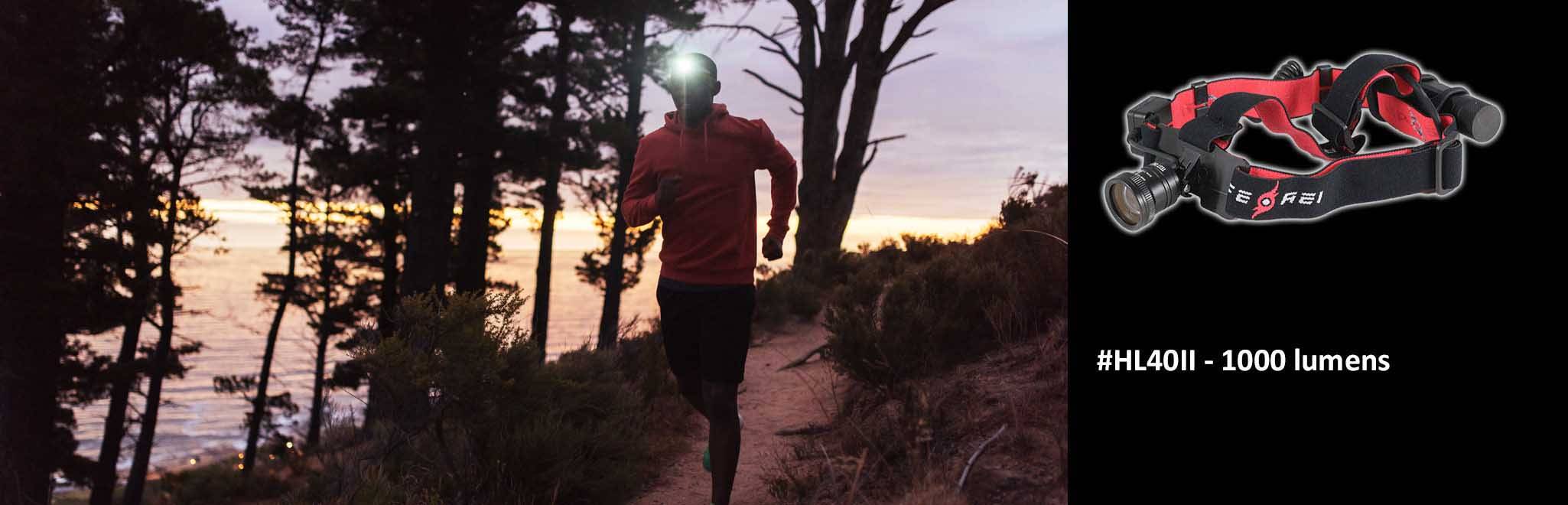 Lampe frontale de trail running